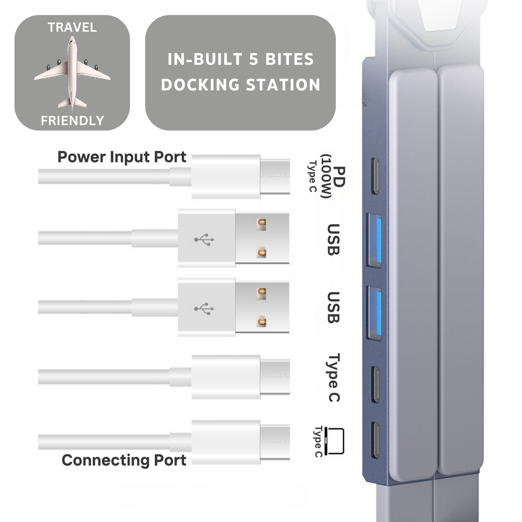 Dockin Stand - Tech Silver